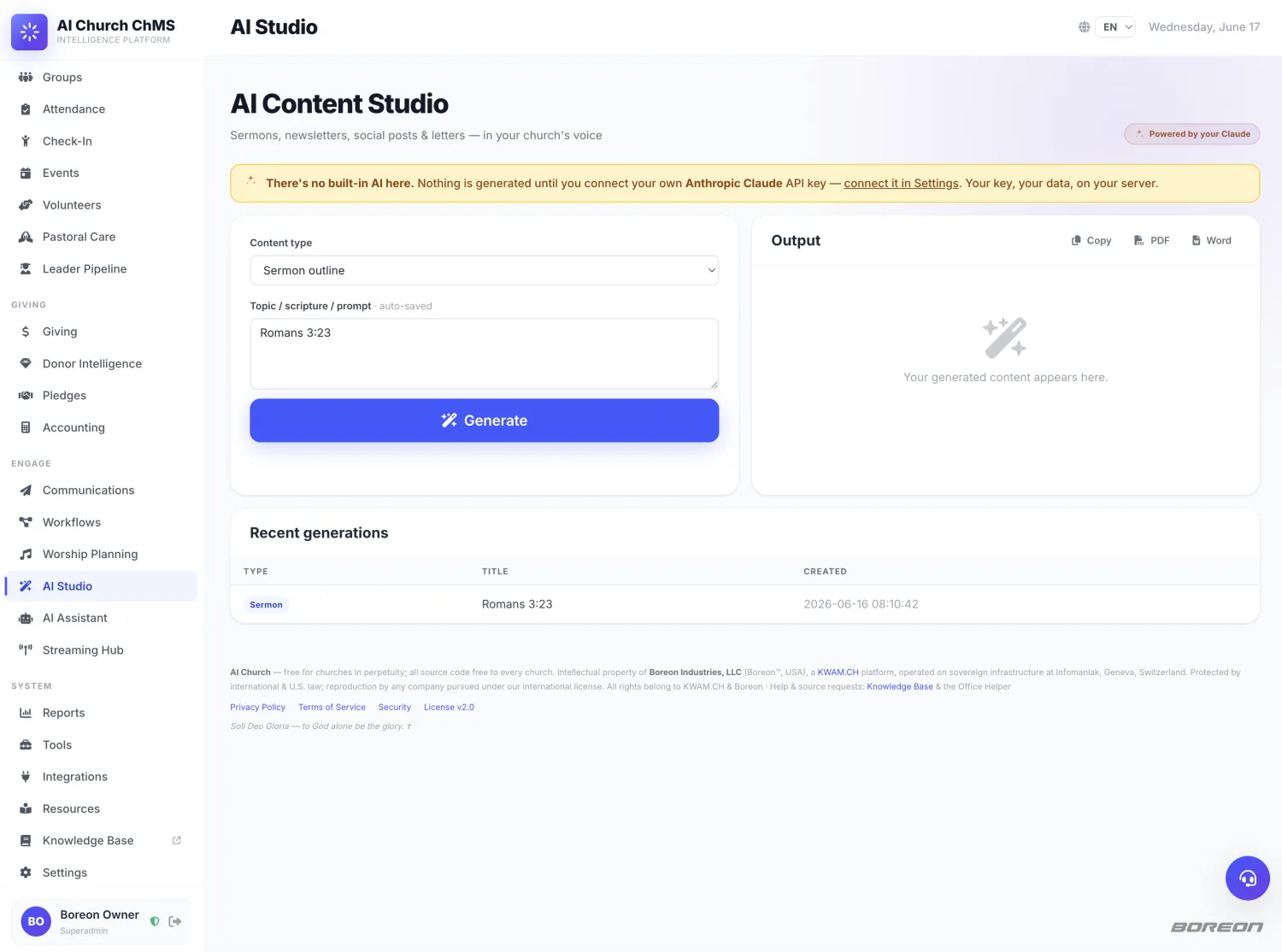 AI Content Studio
