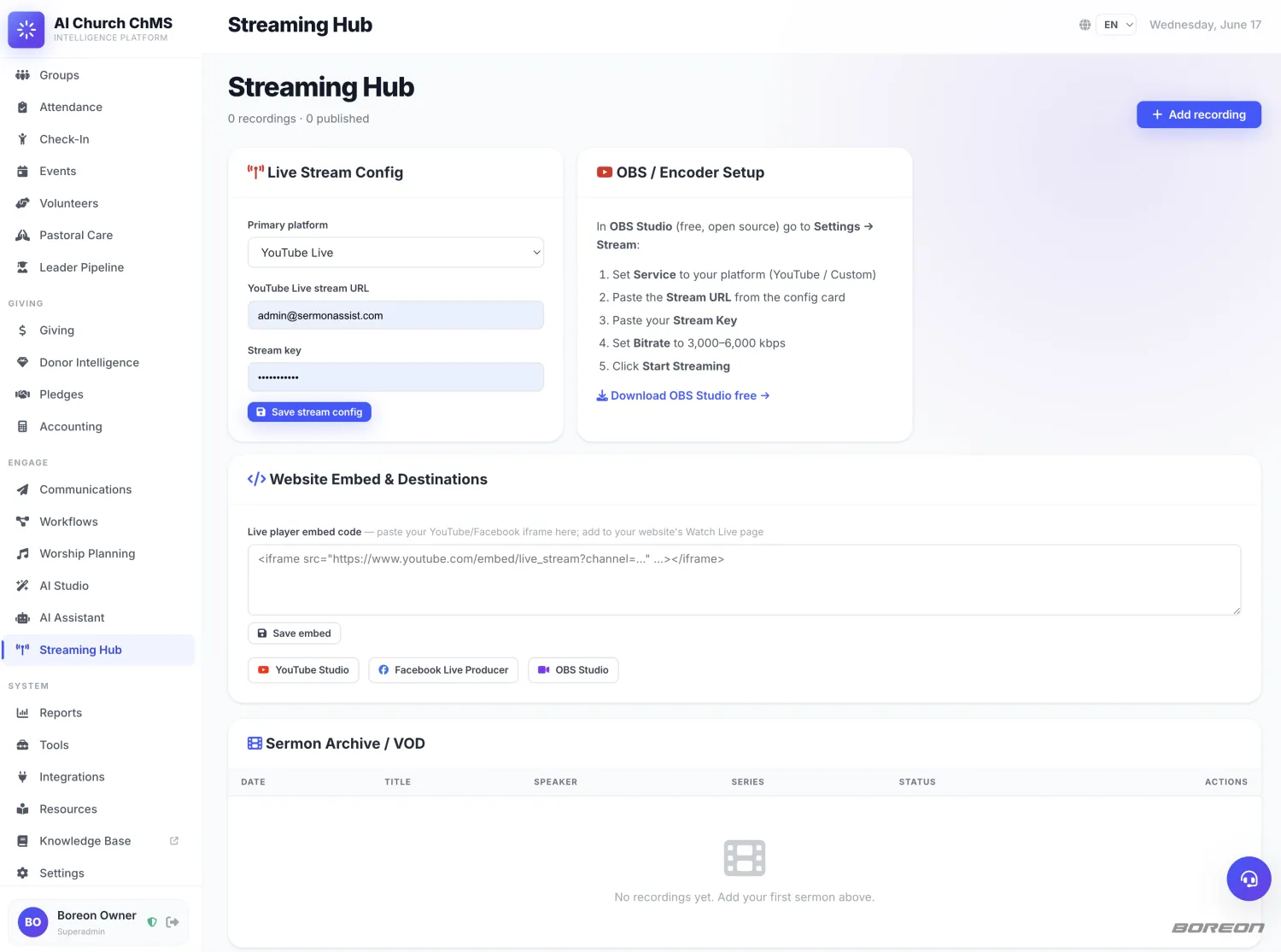 Streaming Hub